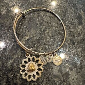 Alex and Ani Gold Charm Bangle Bracelet